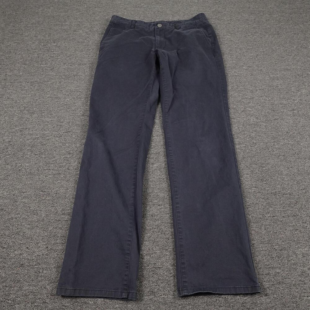 Bonobos Pants Mens 32x31 Blue Canvas Chino Straight Leg Stretch Casual Workwear